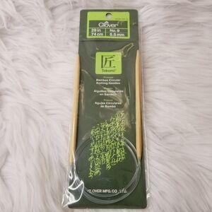 Clover Bamboo Circular Knitting Needles 29” 5.5mm No. 9